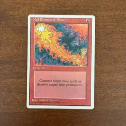 Red Elemental Blast LP 4th Edition Core Set Magic The Gathering Card - Image 1