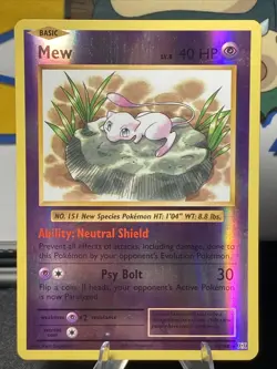 Pokemon TCG Mew 53/108 Evolutions Reverse Holo Rare 2016 - Image 1