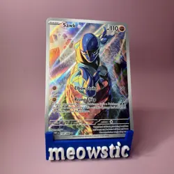 Sawk - 130/086 - HOLOFOIL FULL ART - SV: White Flare Pokemon - NM/M - Image 1