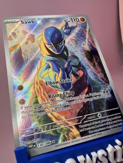Sawk - 130/086 - HOLOFOIL FULL ART - SV: White Flare Pokemon - NM/M - Image 4
