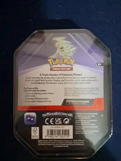 Pokemon Tyranitar/Pupitar/Larvitar Cosmos Holo Promo Card Triple Whammy Tin - Image 2