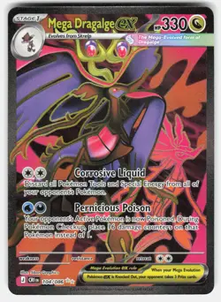 Mega Dragalge ex 104/086 Holo Ultra Rare Chaos Rising Pokemon Holo Near Mint - Image 1