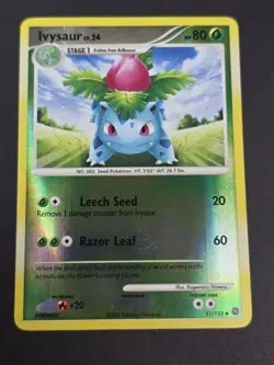 Ivysaur lv.24 51/132 Reverse Holo Pokemon Secret Wonders MP - Image 1