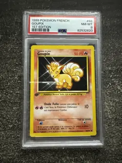 GOUPIX UNCO - POKEMON 68/102 SET DE BASE EDITION 1 PSA 8 - Image 1