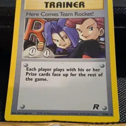 Pokemon TCG Here Comes Team Rocket! 15/82 Team Rocket Holo Rare Unlimited EN - Image 2