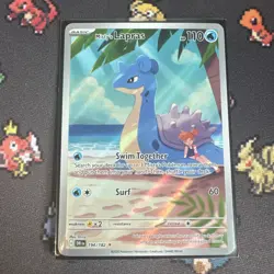 Pokemon TCG Misty's Lapras 194/182 Destined Rivals IR Holo Full Art Pack fresh - Image 1