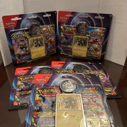 Pokemon TCG Mega Evolution & Phantasmal Flames 2-Pack Blister Lot of 5- Sealed - Image 1