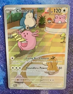 POKEMON TCG CHANSEY ILLUSTRATION RARE HOLO #187 TWILIGHT MASQUERADE NEAR MINT - Image 3