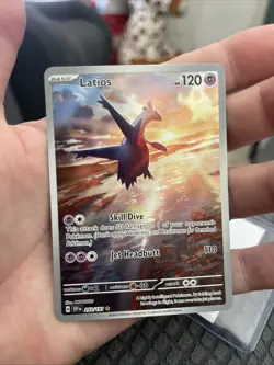 Latios 203/191 Illustration Rare Holo Surging Sparks Pokemon NM - Image 2