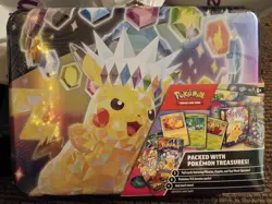Pokemon Stellar Crown Treasure Chest Kit Sealed Pikachu Booster Promo SEALED - Image 1