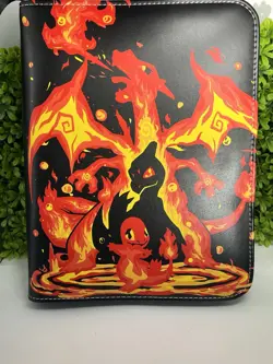 Pokemon Trading Card Holder Fits 400 Cards w/ 50 Removable Sleeves + Bonus - Image 1