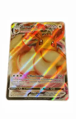 Pokemon TCG Eevee VMAX SWSH087 Black Star Promo Full Art Holo Card 2021 - Image 1
