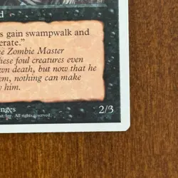 Zombie Master LP 4th Edition Core Set Magic the Gathering Card - Image 5