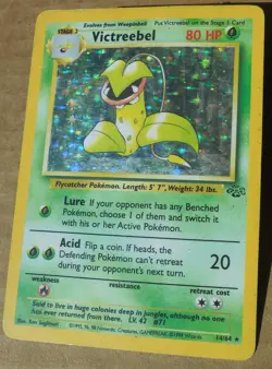 Victreebel 14/64 Rare Holo Jungle Set Pokemon Card Scratches on Holo HP - Image 1