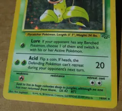 Victreebel 14/64 Rare Holo Jungle Set Pokemon Card Scratches on Holo HP - Image 3