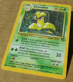 Victreebel 14/64 Rare Holo Jungle Set Pokemon Card Scratches on Holo HP - Image 5