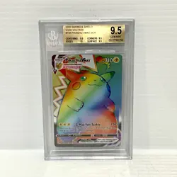 Pikachu VMAX 188/185 - Vivid Voltage - Graded Pokemon Card - BGS 9.5 (PSA 10) - Image 1