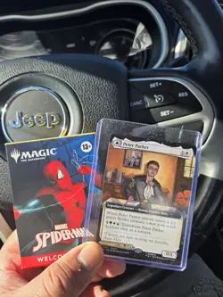Peter Parker Amazing Spiderman MTG Disney World Exclusive Event Promo Rare Magic - Image 1