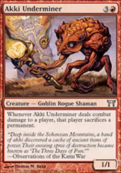 Akki Underminer - Champions of Kamigawa #155/306 MTG Magic The Gathering - Image 1