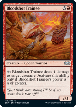 Bloodshot Trainee - Foil - Double Masters #119/332 MTG Magic The Gathering - Image 1