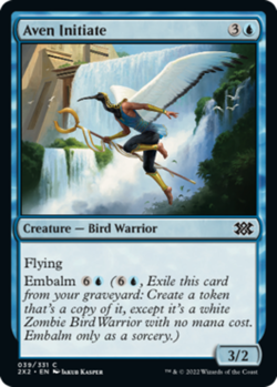 Aven Initiate - Foil - Double Masters 2022 #039/331 MTG Magic The Gathering - Image 1