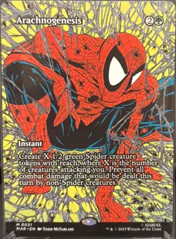 MTG Marvel’s Spider-Man Arachnogenesis Borderless (Mythic) - Image 1