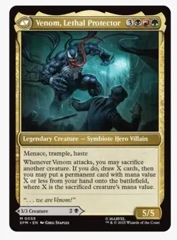 Eddie Brock \ Venom | MTG Marvel Spider-Man | Mythic NM Jund Commander DFC - Image 2