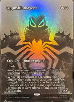 MTG Marvel’s Spider-Man Opposition Agent Borderless Foil (Mythic) - Image 1