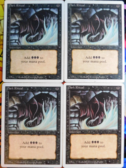 MTG - Dark Ritual - Revised Edition - MP - 4 Cards - Image 1