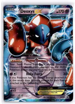 Pokemon TCG Deoxys EX (Team Plasma) - BW82 Black and White Black Star Promo LP - Image 1