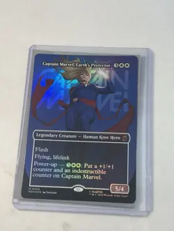 Captain Marvel, Earth's Protector Foil (0354) Marvel Super Heroes MTG - Image 1