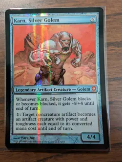 MTG FOIL Karn, Silver Golem From the Vault: Relics Magic the Gathering (LP) - Image 1