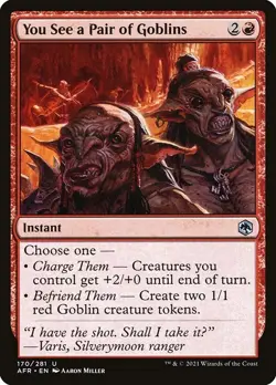 You See a Pair of Goblins 1x MtG Adventures in the Forgotten Realms SP/NM - Image 1