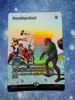 Three Steps Ahead (Borderless) Foil Marvel Universe Eternal-Legal 62 NM - Image 1