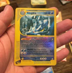 Pokemon TCG Expedition Kingdra 19/165 Reverse Holo Rare 120 HP English 2002 - Image 1