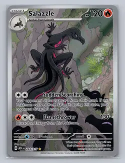 SALAZZLE 224/217 ILLUSTRATION RARE ASCENDED HEROES POKEMON Holo NM - Image 1