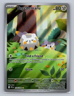 TOGEDEMARU 104/094 ILLUSTRATION RARE PHANTASMAL FLAMES POKEMON Holo NM - Image 1