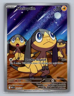 HELIOPTILE 143/132 ILLUSTRATION RARE MEGA EVOLUTION POKEMON Holo NM - Image 1
