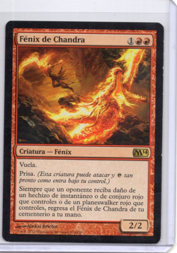 Chandra's Phoenix Spanish M14 Core Set 2014 MTG Rare LP - Image 1