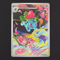 Pokemon TCG Card Ivysaur 134/132 Mega Evolution Illustration Rare Holo - NM - Image 1