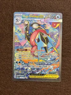 Pokemon TCG Mega Greninja EX Full Art Holo Ultra Rare 116/086 M 2026 Chaos Risin - Image 2