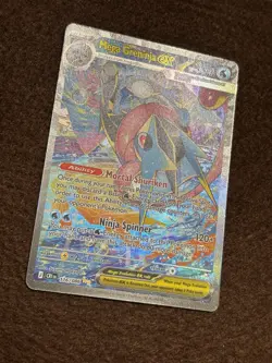 Pokemon TCG Mega Greninja EX Full Art Holo Ultra Rare 116/086 M 2026 Chaos Risin - Image 3