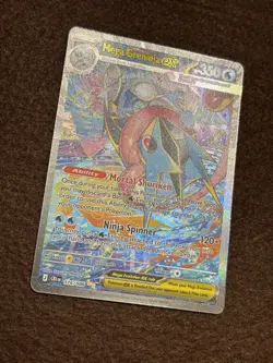 Pokemon TCG Mega Greninja EX Full Art Holo Ultra Rare 116/086 M 2026 Chaos Risin - Image 4