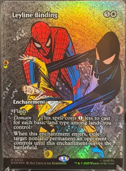 MTG Marvel’s Spider-Man Leyline Binding Borderless (Mythic) - Image 1