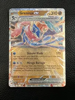 Pokemon Greninja ex 310 HP Double Rare Sv06 106/167 Full Art Holo English - Image 1
