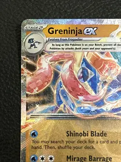 Pokemon Greninja ex 310 HP Double Rare Sv06 106/167 Full Art Holo English - Image 5