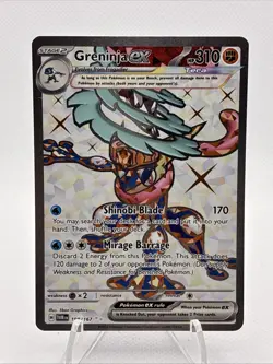 Greninja ex 198/167 Ultra Rare Twilight Masquerade Pokemon Holo Near Mint - Image 1