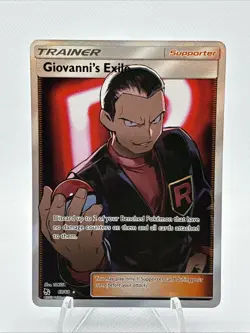 Giovanni's Exile 67/68 SM: Hidden Fates Ultra Rare NM Pokemon TCG - Image 1