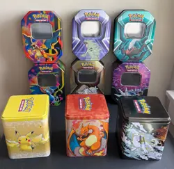 Lot Of Multiple Empty Pokemon Tins - Image 1