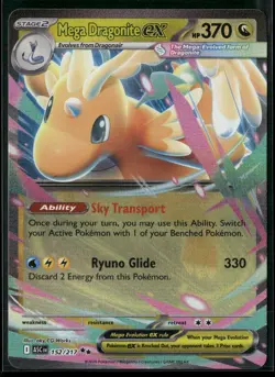 Pokemon Mega Dragonite ex - Double Rare 152/217 ASC ME: Ascended Heroes NM - Image 1